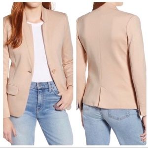 Gibson Notch Collar Blazer - Size M - Dusty Pink